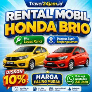 Harga Sewa Brio di Semarang Turun 10% Bebas Pilih Dengan Sopir Atau Lepas Kunci