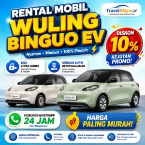 Harga Sewa Wuling Binguo EV di Semarang Turun 10% Bebas Pilih Dengan Sopir Atau Lepas Kunci