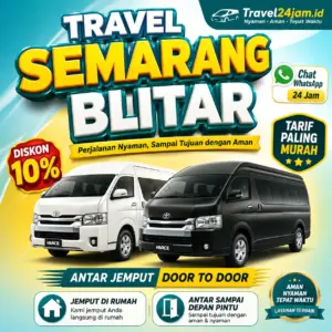 Tiket Travel Semarang Blitar Diskon 10% Langsung Gas Tanpa Ribet!