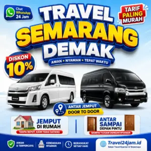 Tiket Travel Semarang Demak Diskon 10% Langsung Gas Tanpa Ribet!