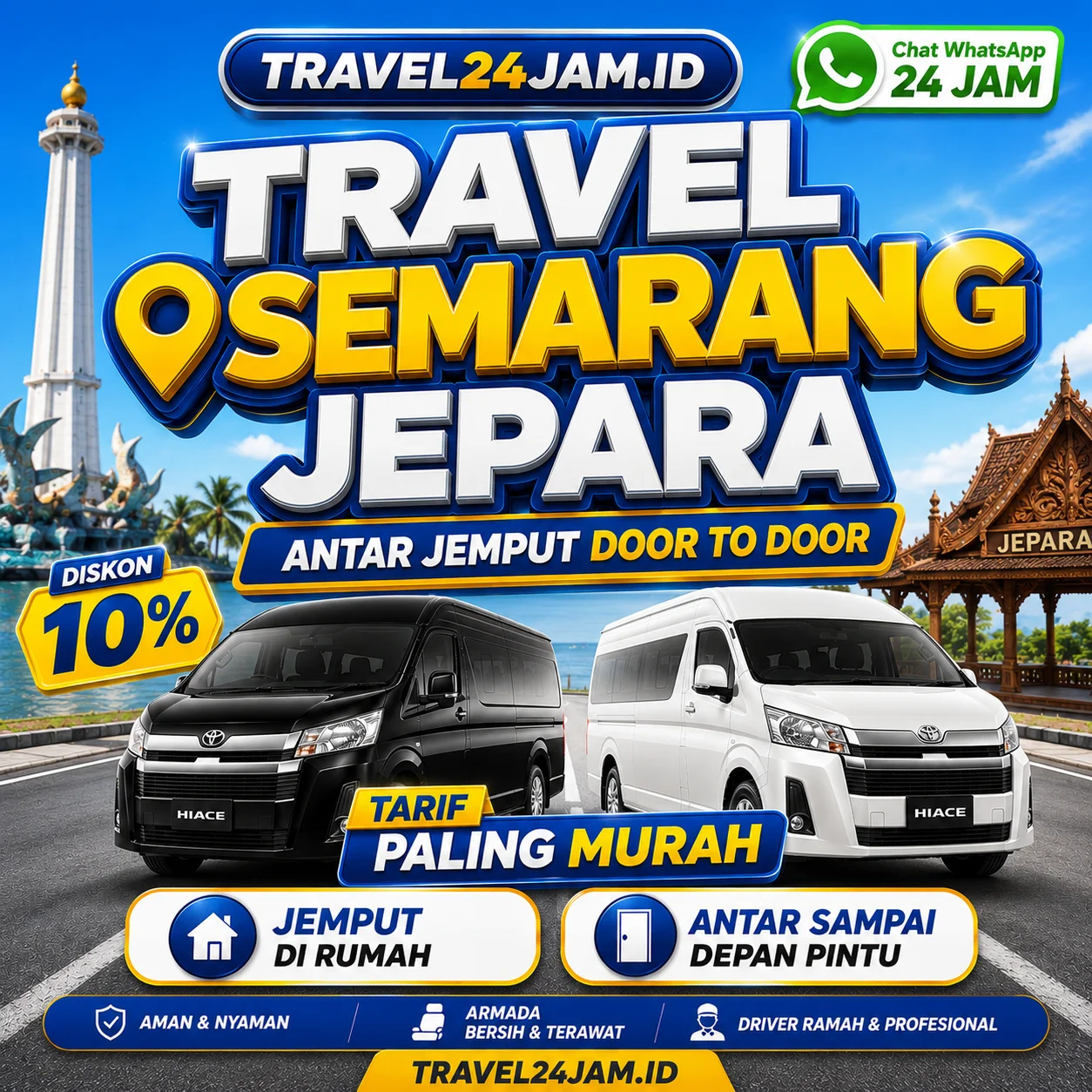 Tiket Travel Semarang Jepara Diskon 10% Langsung Gas Tanpa Ribet!
