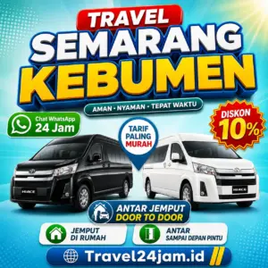 Tiket Travel Semarang Kebumen Diskon 10% Langsung Gas Tanpa Ribet!