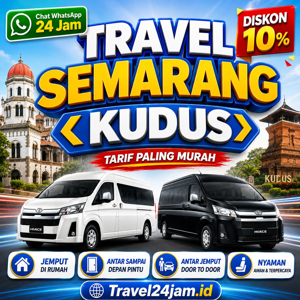 Tiket Travel Semarang Kudus Diskon 10% Langsung Gas Tanpa Ribet!