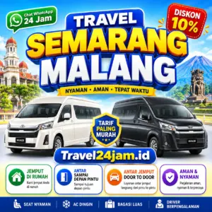 Tiket Travel Semarang Malang Diskon 10% Langsung Gas Tanpa Ribet!