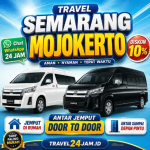 Tiket Travel Semarang Mojokerto Diskon 10% Langsung Gas Tanpa Ribet!