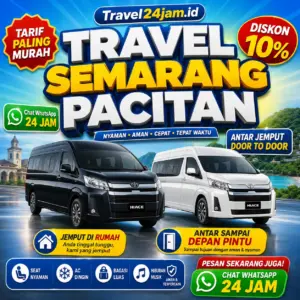 Tiket Travel Semarang Pacitan Diskon 10% Langsung Gas Tanpa Ribet!