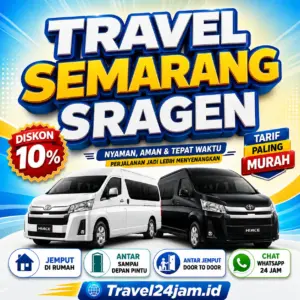 Tiket Travel Semarang Sragen Diskon 10% Langsung Gas Tanpa Ribet!